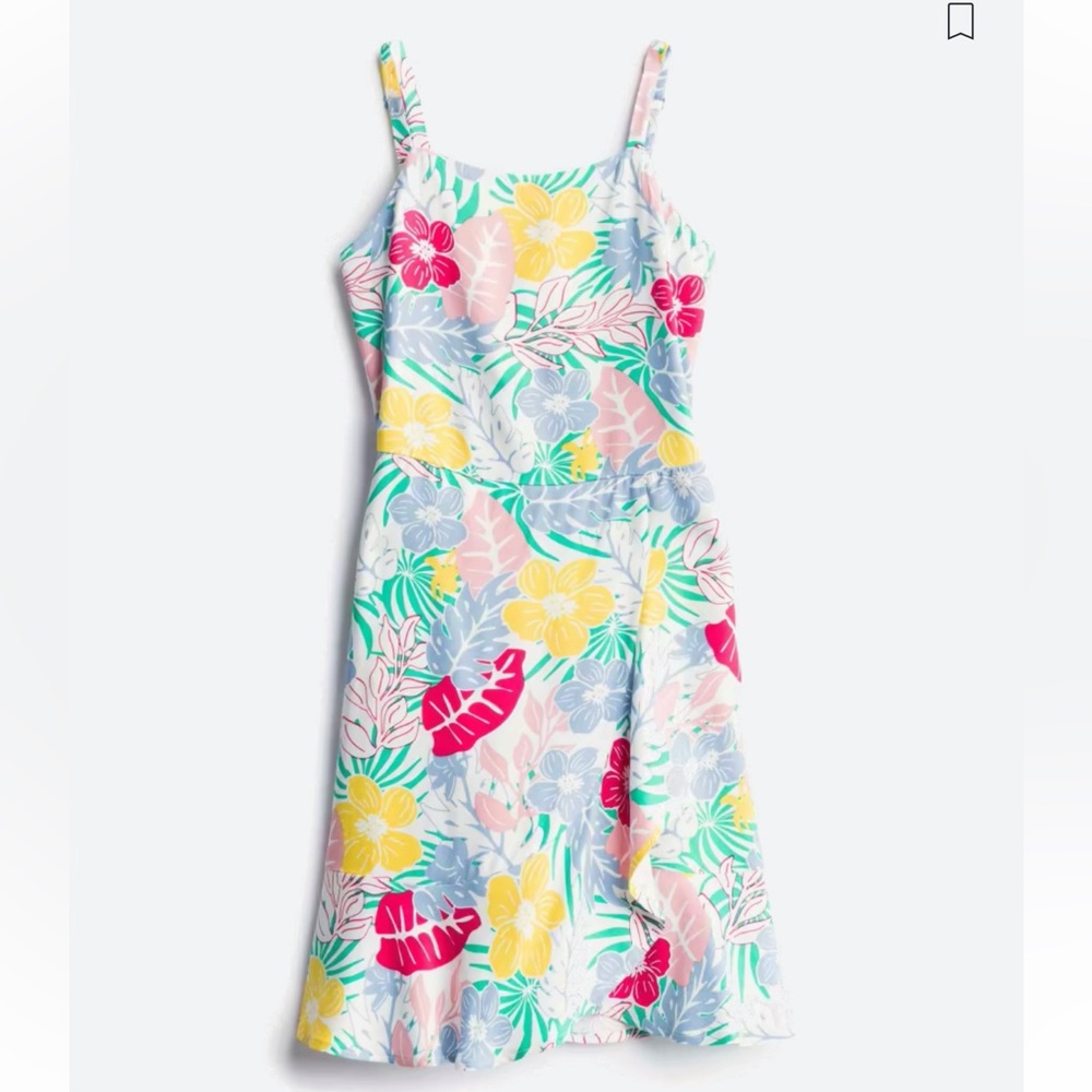 BCBG Girls Size 14 Zaneta Tie-Back Floral Printed Dress NWOT